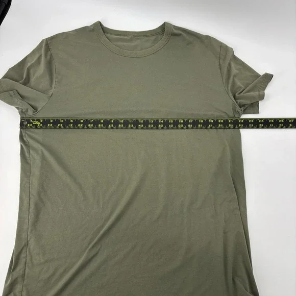 Lululemon All Yours Short Sleeve T-shirt Mens Size Large Green Athletic READ! - Picture 4 of 6